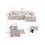 103” Comfy Cloud Couch L Shaped Sectional Sofa-709661488