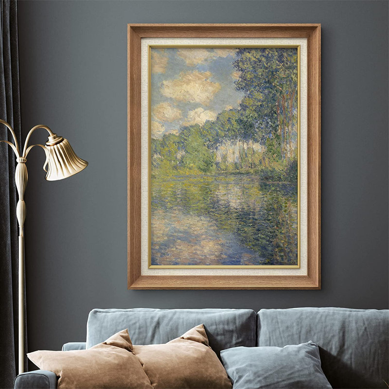 " Poplar Trees On The Epte " by Claude Monet, Natural