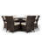Karas 6 Seater Dining Set with Cushions and Parasol-39926004