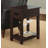 Kingsland Classic Mission Style Chair Side End Table, 1 Drawer + Shelf, 11" W x 23" D x 24" H, Living Room Furniture-946371816