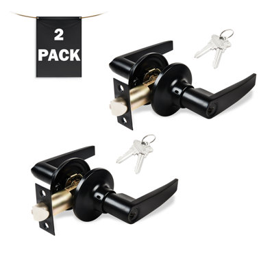 Keyed Entry Door Lever, Straight Handle