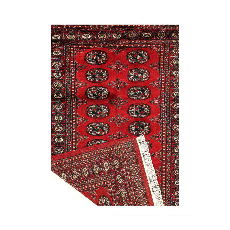 Tapis en laine d'agneau rectangulaire unique de 3 pi 2 po x 5 pi Jakobee