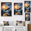 Plane Prelude To Flight Adventure - Art mural sur toile-1824959996-1824959997