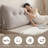 Oversized Chenille Bed Reading Pillow With Triangular Support & Side Pockets-124001994-124001988