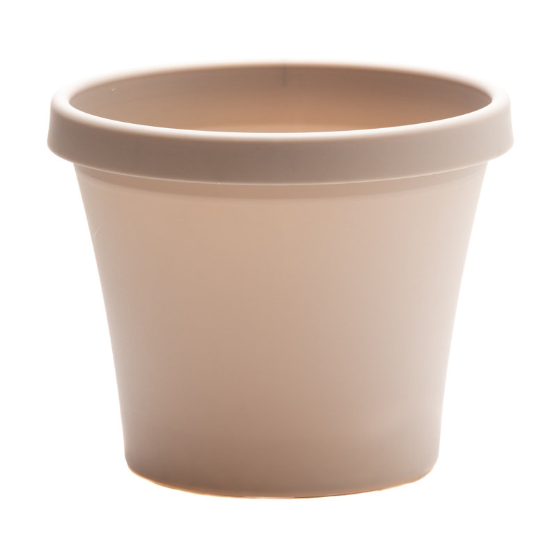 Terra Traditional Plastic Indoor/Outdoor Pot Planter, 12.75" H x 15" W x 15" D, Basil