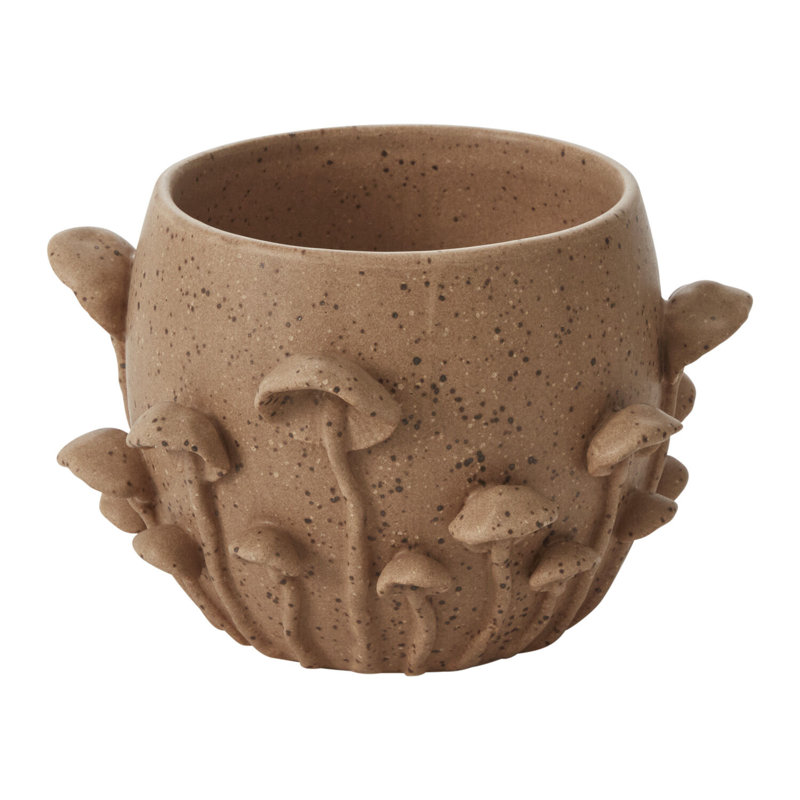 Pot de forêt, H 4,75 po x l 7,25 po x P 7,25 po
