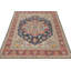 Hand Knotted Wool Area Rug in Red