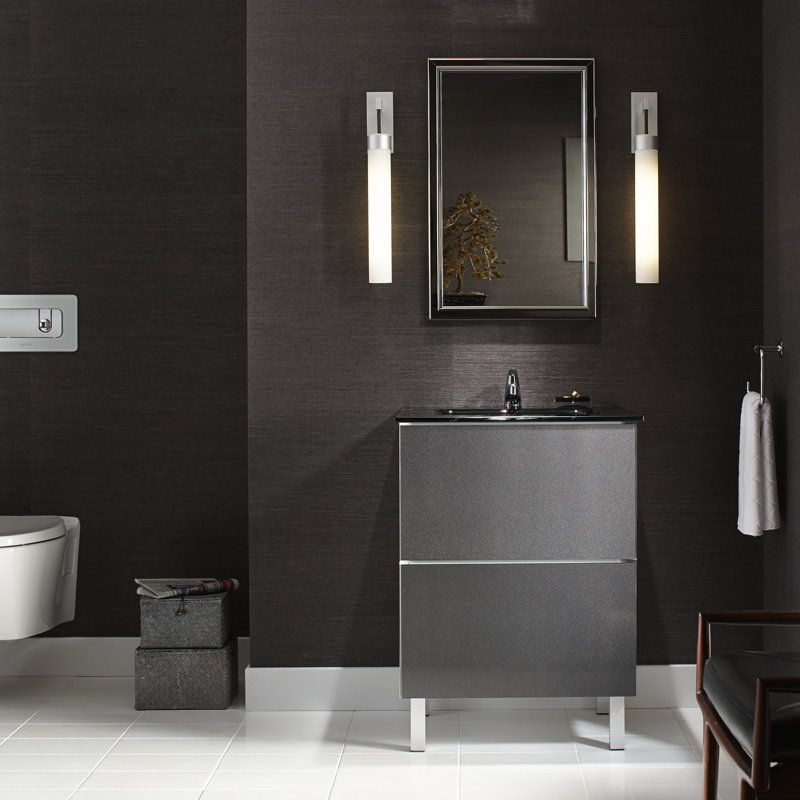 Elegant 39'' Vintage Brass Rectangular Bathroom Vanity Mirror