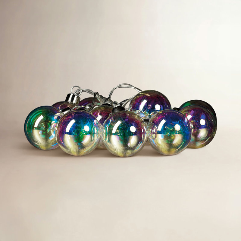 Spectrum 10-Light Battery LED String Lights, Silver