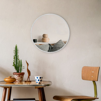 Modern Round Framed Wall Mounted Mirror