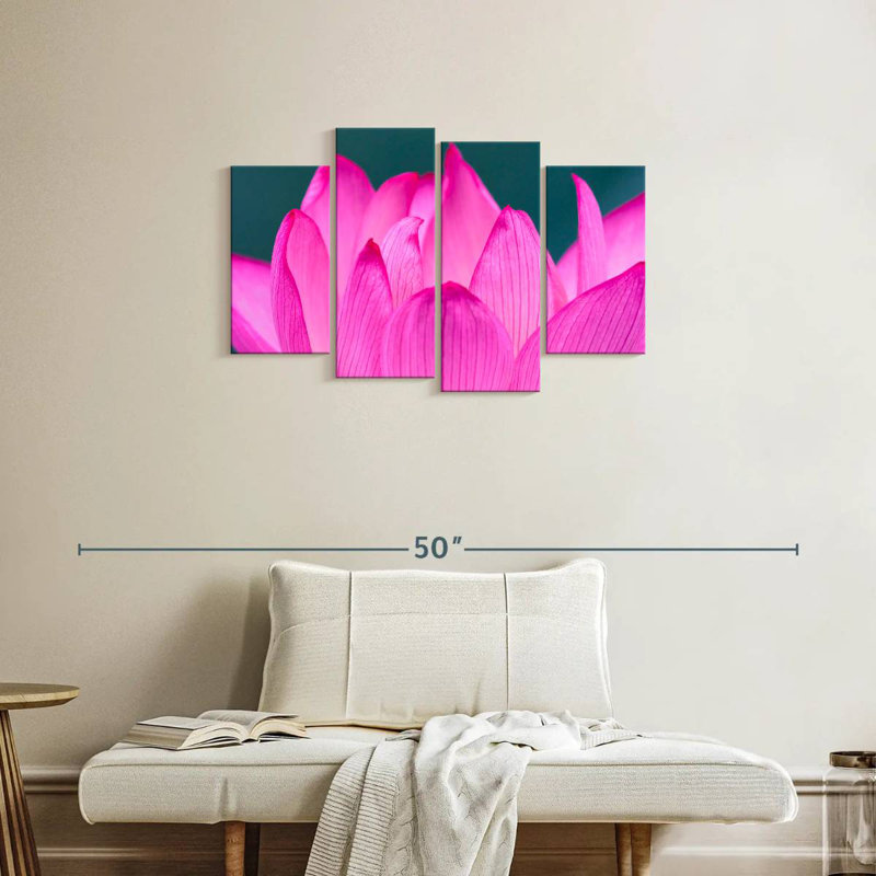 Lotus rose chaud Harnek, H 22 po x l 36 po