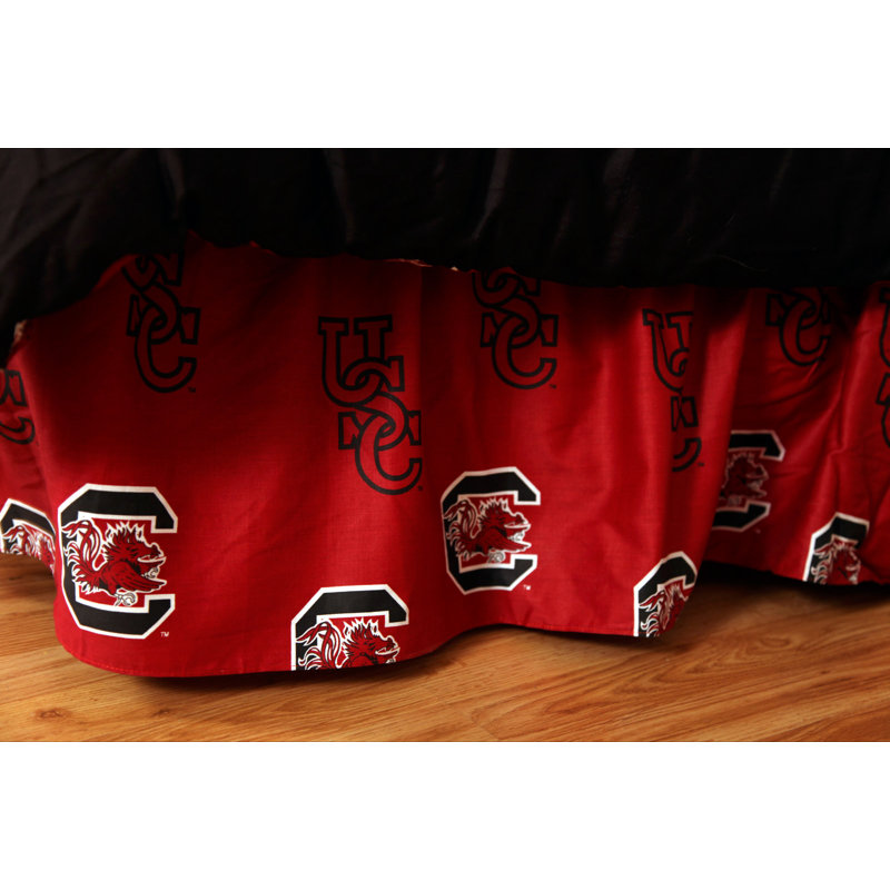 NCAA Ruffled Bed Skirt, Full, South Carolina