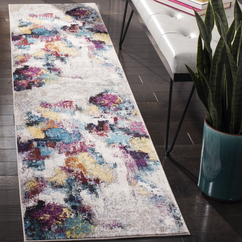 Mandalay Performance Abstract Rug, Runner 2' x 8'