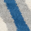 Tapis abstrait gris / bleu Delane-1137570899