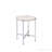 End Table, Brecon White Oak & Chrome Finish