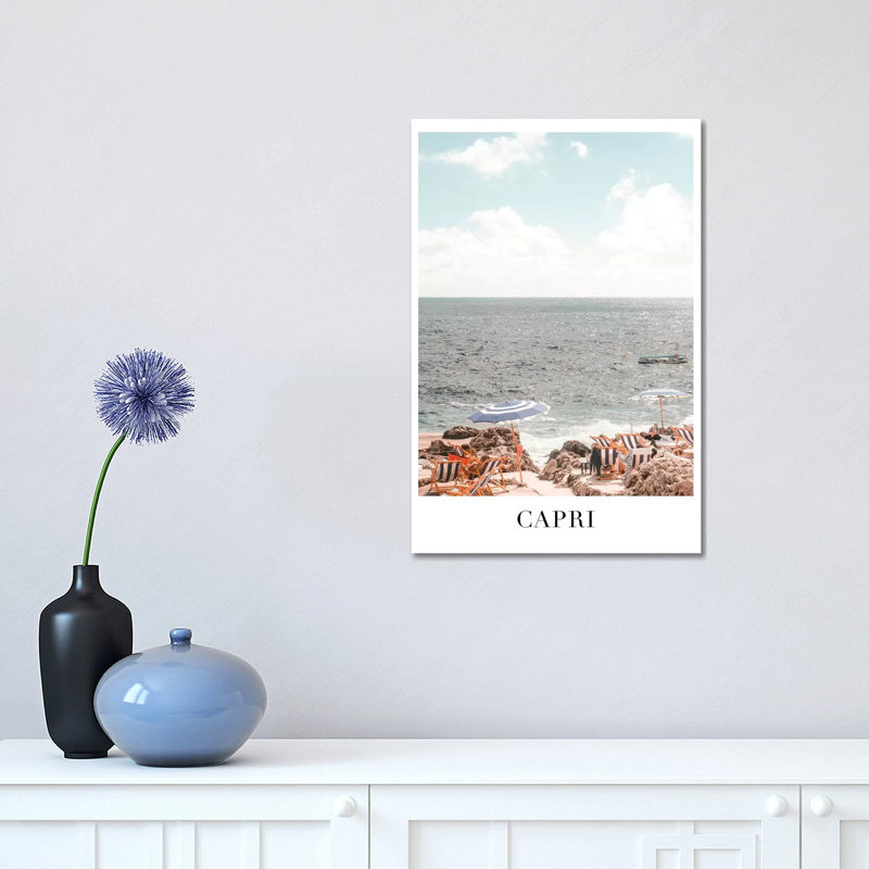 Capri Travel - Print on Canvas, Wrapped Canvas, 45.72cm H x 30.48cm W x 1.91cm D