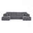 U shape Modular Sectional Sofa-589818094
