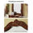 American-Style Rubberwood Frame Full-Length Mirror With Drawers