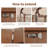 17.7 in–99.6 in Mid-Century Modern Extendable Dining Table with Sturdy Base, Rectangular Expandable Kitchen Table for 2-10 People, Detachable & Space-Saving Dining Table for Small Apartments & Large Gatherings