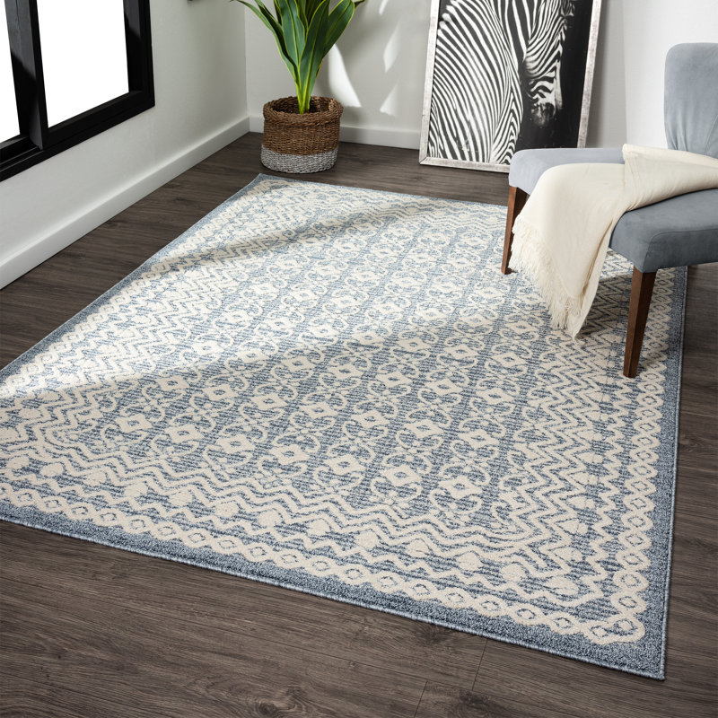 Moroccan Indoor Rug, Rectangle 6'7" x 9'2"