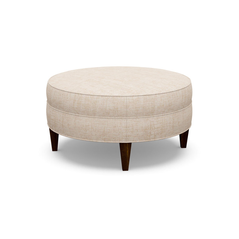 Round Ottoman, 9637-77, Walnut
