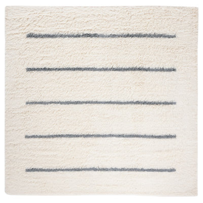 Mayer Handmade Wool Ivory/Grey Rug