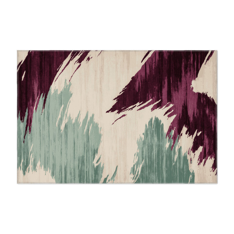 Tapis intérieur et extérieur beige Watercolor, Rectangle 9 pi x 12 pi