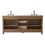 Meuble-lavabo double 72 po Vandemark - Naturel texturé