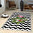 Stylish Woven Carpet, 5.2 x 7.5 Feet | 100% Polyester, 0.3 in Pile Height, Antibacterial, Non-Slip PVC Dot Underside | Machine Washable, 3D Digital Print | Perfect for Living Room, Bedroom & Home Décor-755474426