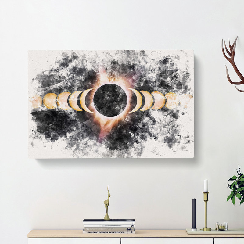 The Eclipse - Wrapped Canvas, 50cm H x 76cm W x 3cm D