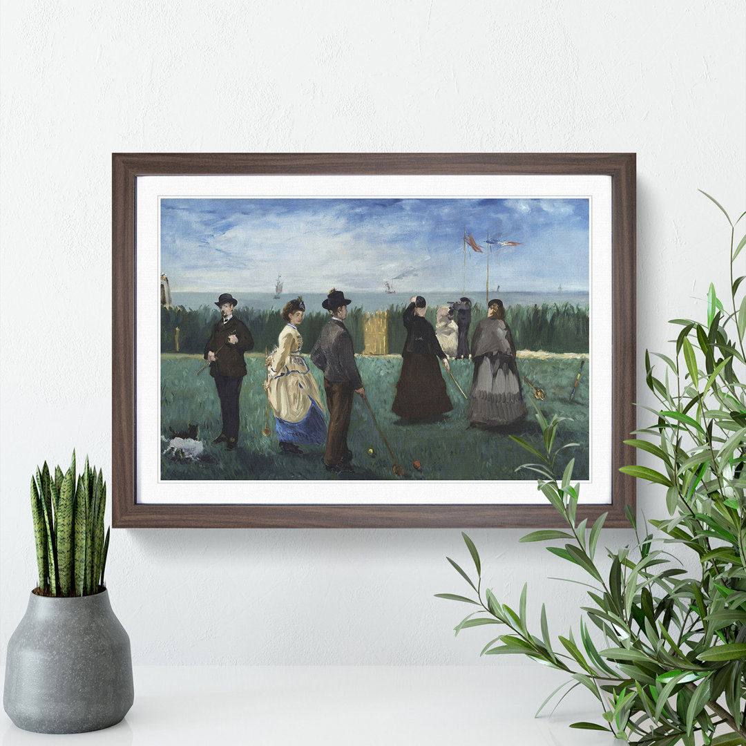 Croquet at Boulogne by Edouard Manet - Picture Frame Painting