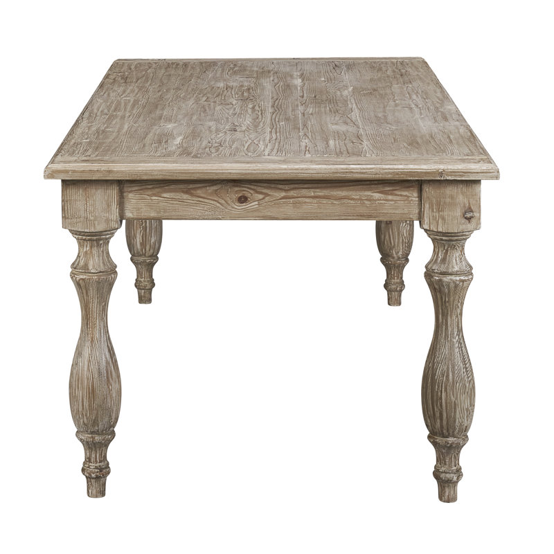 Table de salle à manger en bois massif lavé biloxi Allison