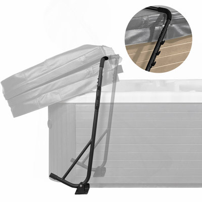 Hot Tub Cover Lift, Spa Cover Lift, Height 31.5" - 41.3" Width 57" - 92.5" Adjustable, Installed Underneath on Both Sides, Suitable for Various Sizes of Rectangular Bathtubs, Hot Tubs, Spa