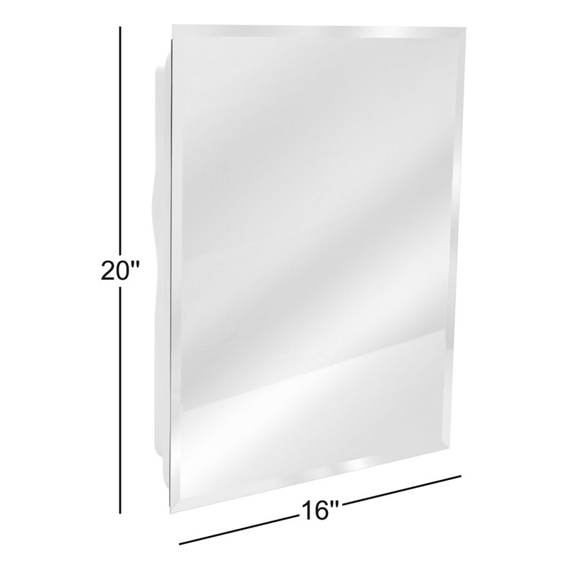 Armoire à pharmacie encastrée ou rectangulaire H 20 po x l 16 po x P 3,5 po Blaise