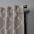Nicole Miller Treillage Woven Room Darkening Blackout Hidden Tab/Rod Pocket Top Curtain Panel Pair-38042910-38042906