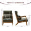 Fauteuil d'appoint traditionnel avec coussin lombaire Ayyash-106470398