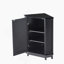 Triangle Corner Storage Cabinet With Adjustable Shelves For Bathroom And Multiple Rooms, Modern Style And Sturdy MDF Construction