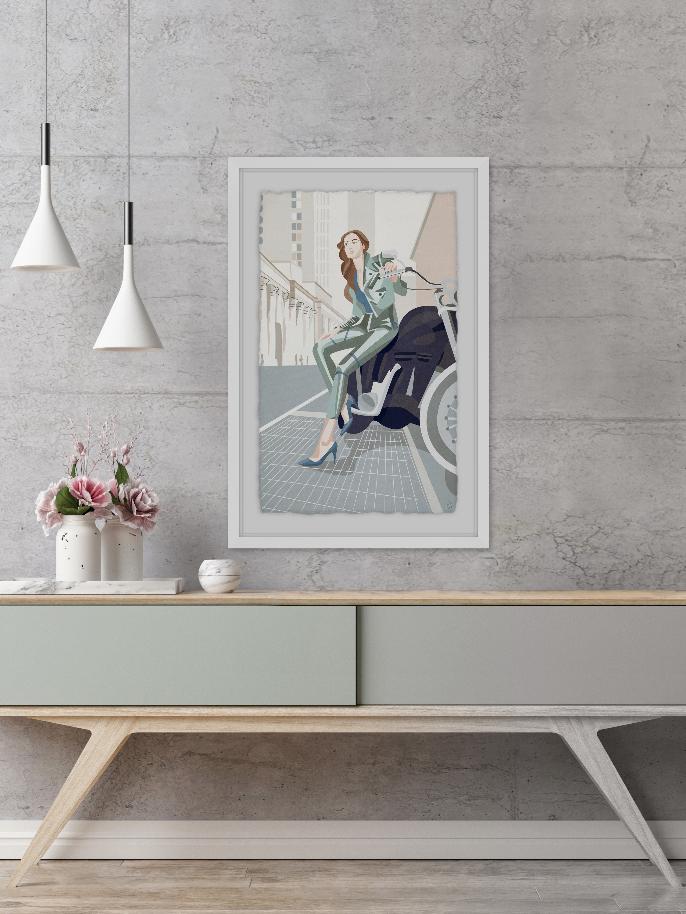 Wrought Studio 'Fashion Bike' Framed Graphic Art Print - Wayfair Canada