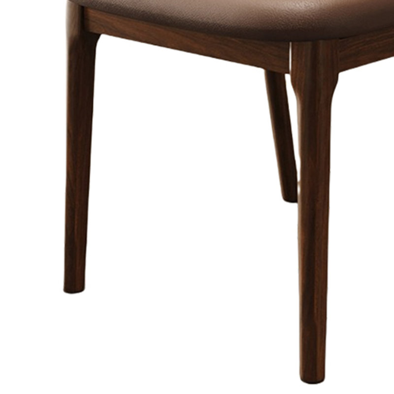 Chaise de salle à manger classique en bois massif