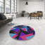 Tapis rose/mauve/bleu tissé à la machine électrique-278829162