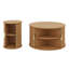 Ensemble de 2 tables d'appoint rondes cannelées et rondes-343192879-343192877