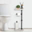 Free Standing Toilet Roll Holder with Tray-1175136815