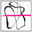 Pink Stripe Black Paint Stroke Ribbon Abstract Shapes Modern Art Decorative Contemporary Minimal-1256120045-1256120032