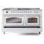 ILVE Nostalgie II Noblesse 60 in Dual Fuel Range 7 Burner, Griddle, Frenchtop-1606748005-1606748021