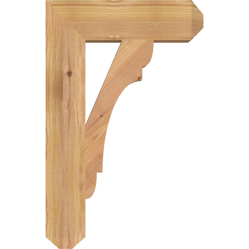 Support pour artisan olympique, Cèdre rouge de l'Ouest (lisse), H 22 po x l 3,5 po x P 14 po