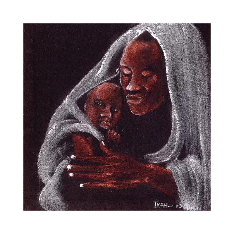 Father and Son 1 Piece Wrapped Canvas Wall Art, 45.72cm H x 45.72cm W x 1.91cm D