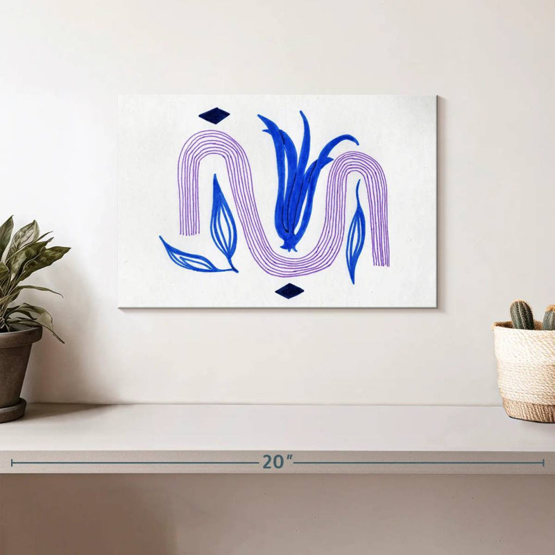 Avery Boho Abstract Tulip, 8" H x 12" W