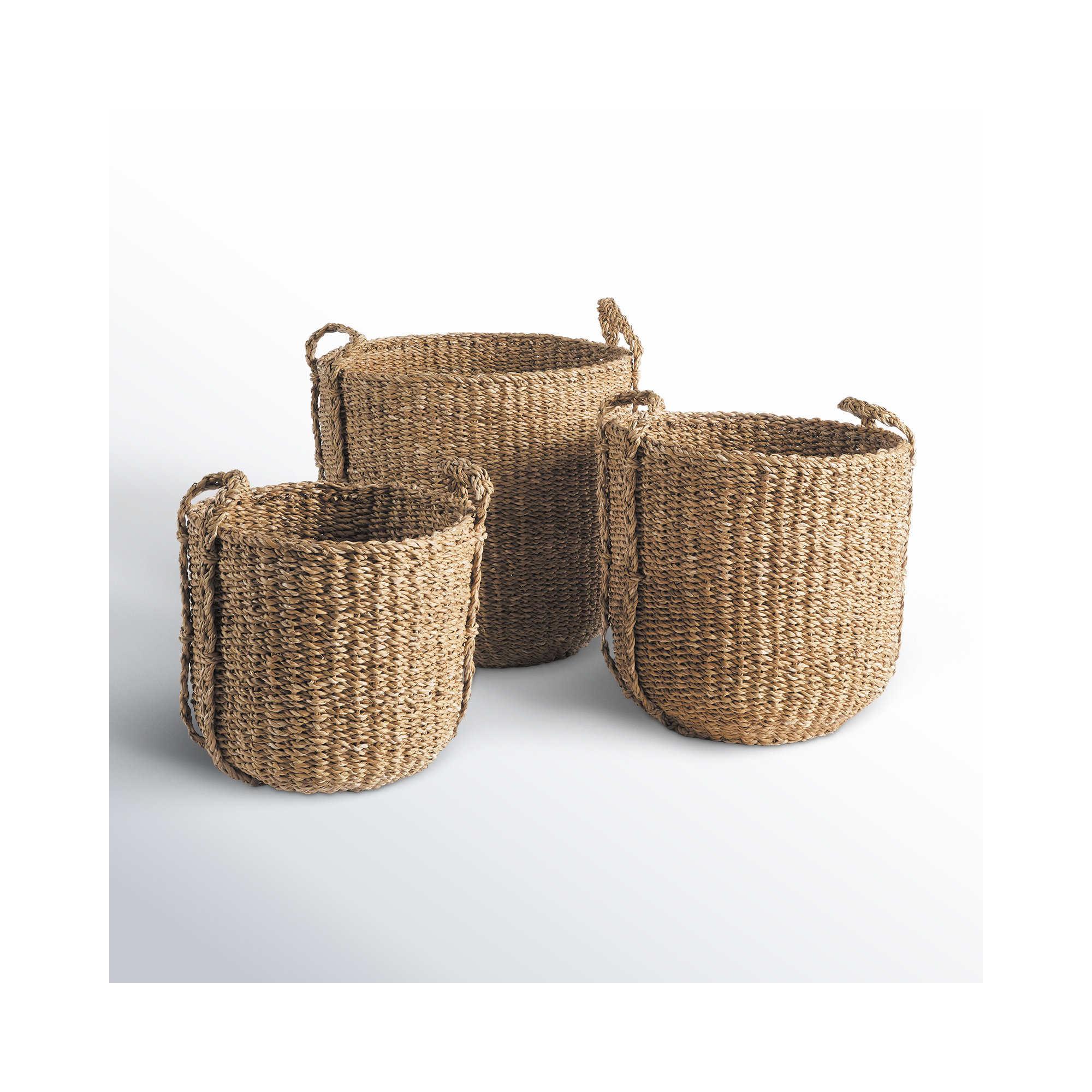 3 Piece Seagrass Basket Set