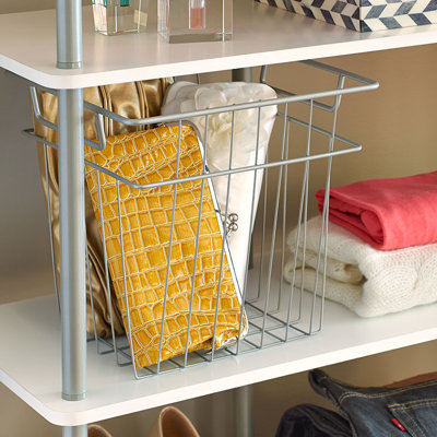 Closet Refresh Wire Basket Storage Container for Wardrobe by ClosetMaid