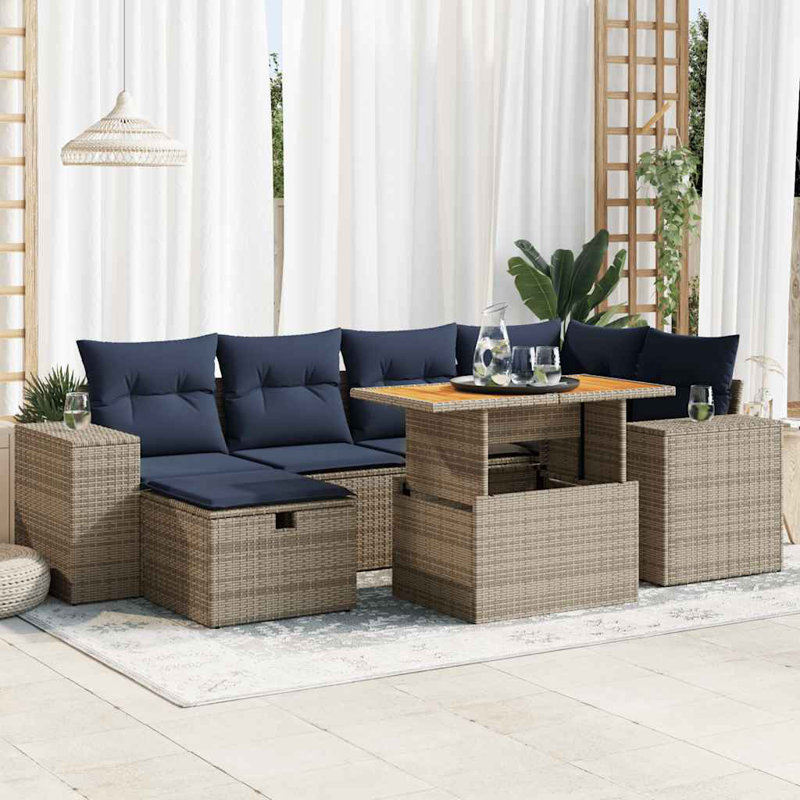 55cm Wide Patio Sofa with Cushions